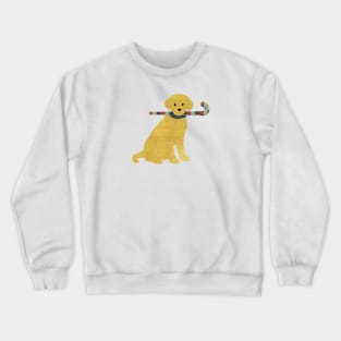 Preppy Golden Retriever Field Hockey Dog Crewneck Sweatshirt